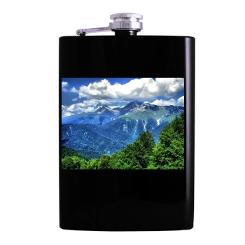 Mountains Hip Flask