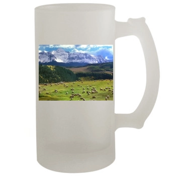 Mountains 16oz Frosted Beer Stein