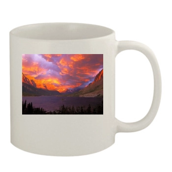 Mountains 11oz White Mug