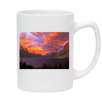 Mountains 14oz White Statesman Mug