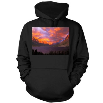 Mountains Mens Pullover Hoodie Sweatshirt