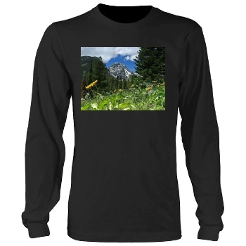 Mountains Men's Heavy Long Sleeve TShirt