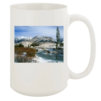 Mountains 15oz White Mug