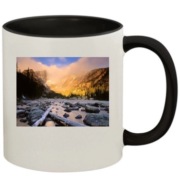 Mountains 11oz Colored Inner & Handle Mug