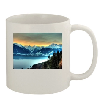 Mountains 11oz White Mug