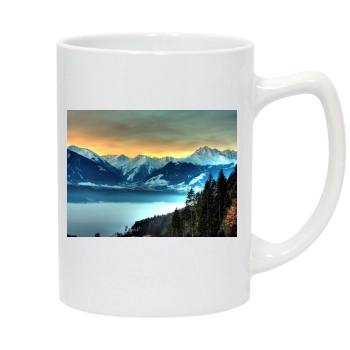 Mountains 14oz White Statesman Mug