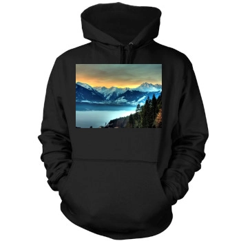 Mountains Mens Pullover Hoodie Sweatshirt