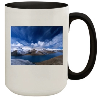 Mountains 15oz Colored Inner & Handle Mug