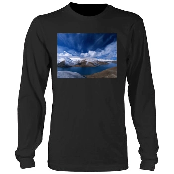 Mountains Men's Heavy Long Sleeve TShirt