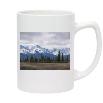 Mountains 14oz White Statesman Mug