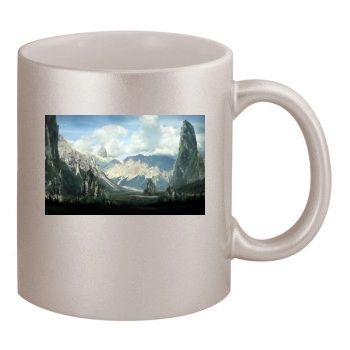 Mountains 11oz Metallic Silver Mug