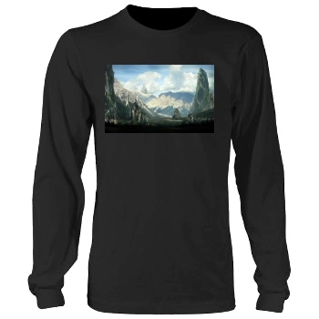 Mountains Men's Heavy Long Sleeve TShirt