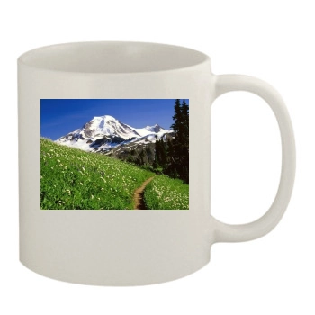 Mountains 11oz White Mug