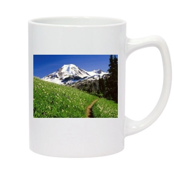 Mountains 14oz White Statesman Mug