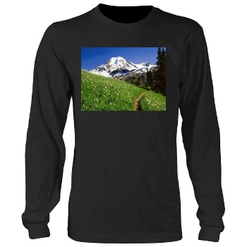 Mountains Men's Heavy Long Sleeve TShirt