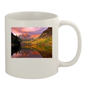 Mountains 11oz White Mug