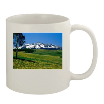 Mountains 11oz White Mug