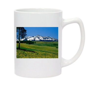 Mountains 14oz White Statesman Mug