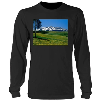 Mountains Men's Heavy Long Sleeve TShirt