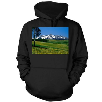 Mountains Mens Pullover Hoodie Sweatshirt