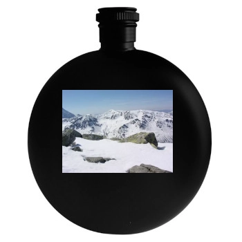 Mountains Round Flask