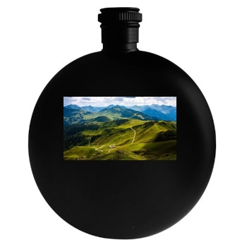 Mountains Round Flask