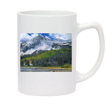 Mountains 14oz White Statesman Mug