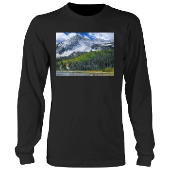 Mountains Men's Heavy Long Sleeve TShirt