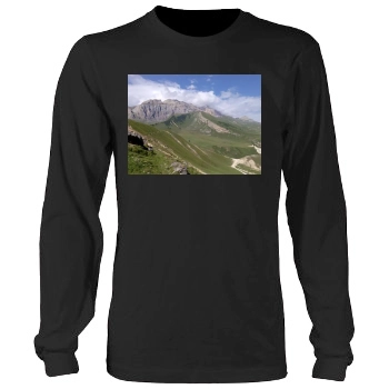 Mountains Men's Heavy Long Sleeve TShirt