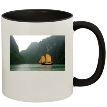 Mountains 11oz Colored Inner & Handle Mug