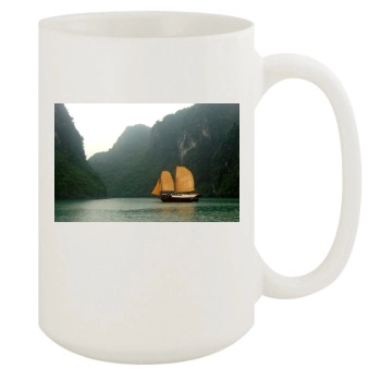 Mountains 15oz White Mug