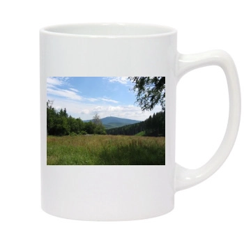 Mountains 14oz White Statesman Mug