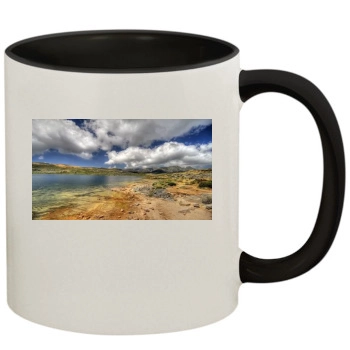 Mountains 11oz Colored Inner & Handle Mug