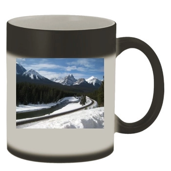 Mountains Color Changing Mug