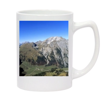 Mountains 14oz White Statesman Mug