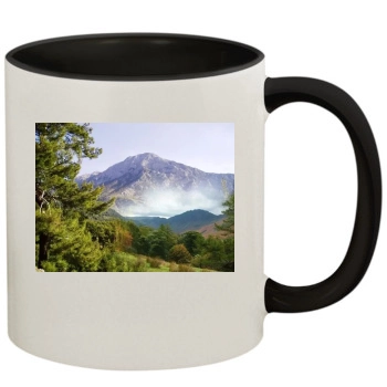 Mountains 11oz Colored Inner & Handle Mug