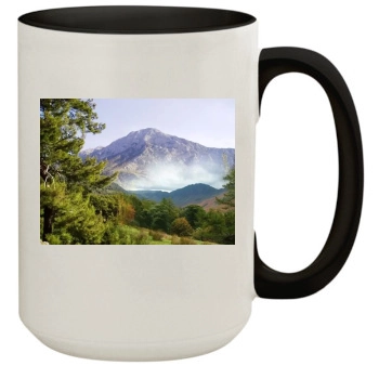 Mountains 15oz Colored Inner & Handle Mug