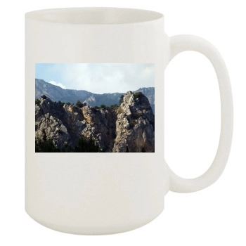 Mountains 15oz White Mug