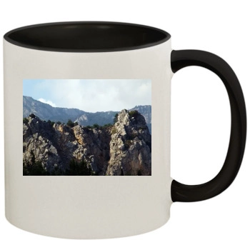 Mountains 11oz Colored Inner & Handle Mug