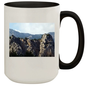 Mountains 15oz Colored Inner & Handle Mug