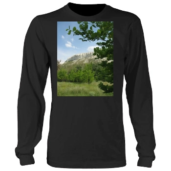 Mountains Men's Heavy Long Sleeve TShirt