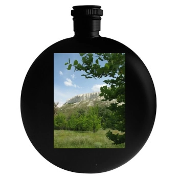 Mountains Round Flask