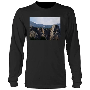 Mountains Men's Heavy Long Sleeve TShirt