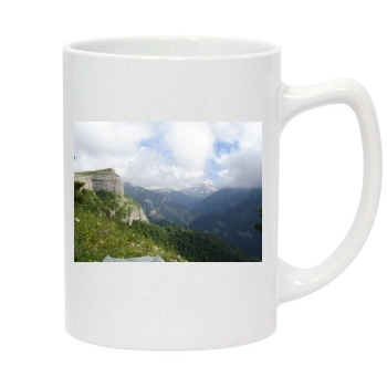 Mountains 14oz White Statesman Mug