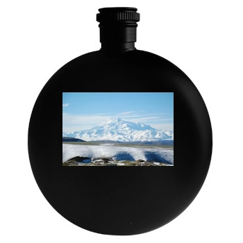 Mountains Round Flask