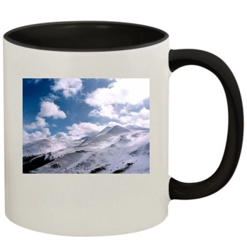 Mountains 11oz Colored Inner & Handle Mug