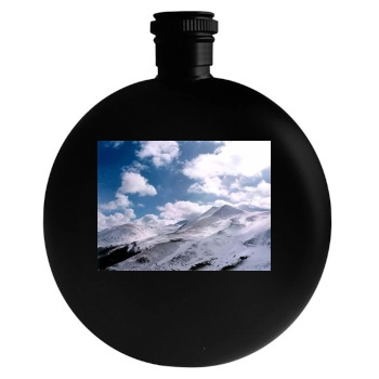 Mountains Round Flask