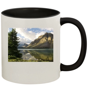 Mountains 11oz Colored Inner & Handle Mug