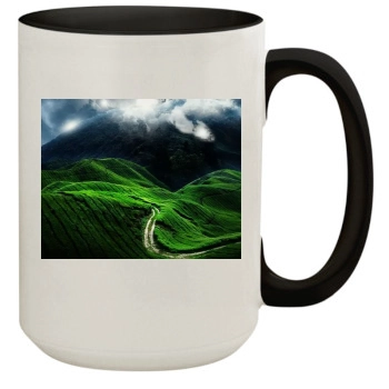 Mountains 15oz Colored Inner & Handle Mug