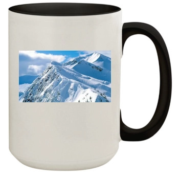 Mountains 15oz Colored Inner & Handle Mug